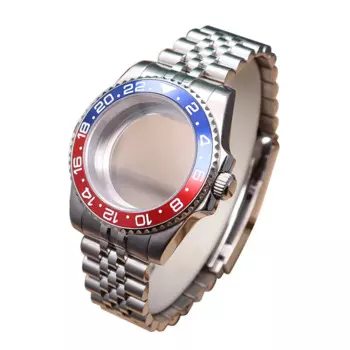 Мужские часы 40 мм, ремешок, запчасти для Seiko nh34 nh35 nh36/38 Eta 2824 Miyota 8215, механизм 28,5 мм, циферблат Gmt Master