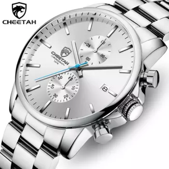 Мужские часы CHEETAH 2020 новые мужские модные роскошные деловые кварцевые часы из нержавеющей стали водонепроницаемые наручные часы для мужчин