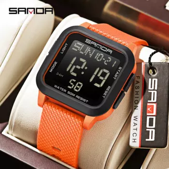 Мужские часы для отдыха SANDA 2194, Многофункциональные цифровые мужские часы, спортивные водонепроницаемые мужские часы, часы для отдыха