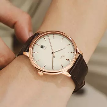 Мужские часы Haofa, автоматические механические деловые сапфировые часы с автоматическим механизмом, ультратонкие мужские часы с календарем, водонепроницаемые 1606