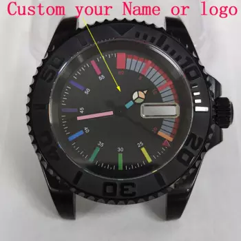 Мужские часы с радужным циферблатом, 40 мм