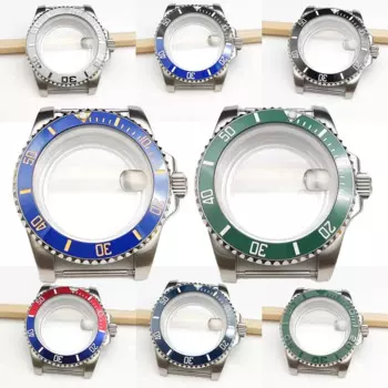 Мужские часы с ремешком из нержавеющей стали, 40 мм