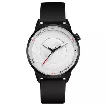 Мужские часы UTHAI CQ175 со спиральным рисунком, индивидуальные трендовые спортивные кварцевые часы с кожаным ремешком, водонепроницаемые