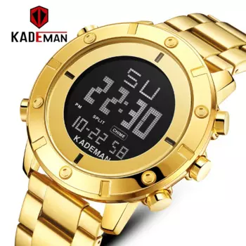 Мужские часы военные водонепроницаемые KADEMAN спортивные часы армейские светодиодный цифровой секундомеры для запястья мужские часы Relogio Masculino