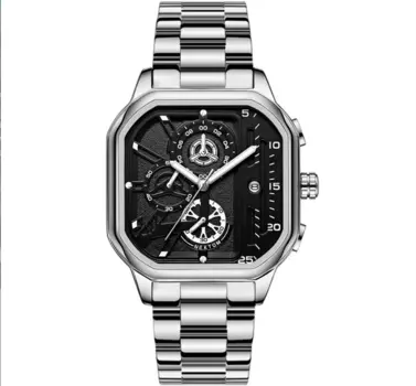 Мужские часы, высококачественные оригинальные светящиеся водонепроницаемые часы со стальным браслетом для мужчин