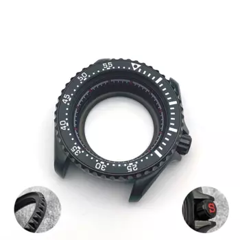 Мужские черные часы с сапфировым стеклом, 41 мм