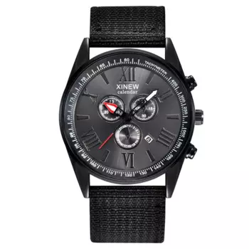 Мужские дешевые часы, студенческие модные повседневные Простые Спортивные кварцевые наручные часы с нейлоновым ремешком и датой, мужские часы