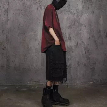 Мужские джинсовые шорты с эффектом потертости