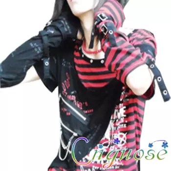 Мужские футболки с длинным рукавом, футболка в полоску с заклепками