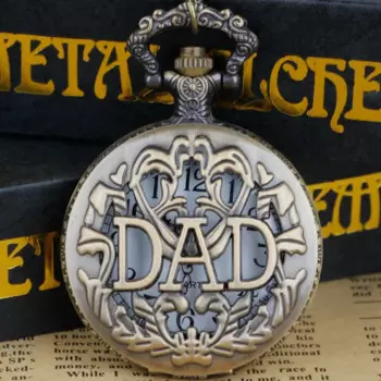 Мужские и женские кварцевые наручные часы с цепочкой на цепочке