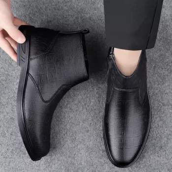 Мужские классические ботинки челси из натуральной кожи в стиле ретро, мужские Модные бархатные повседневные короткие ботильоны в британском стиле