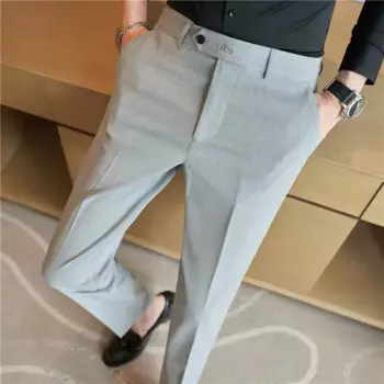 Мужские классические брюки 2024, осенние новые облегающие повседневные брюки Pantalon Homme для свадебной вечеринки, деловой костюм, брюки, мужская одежда, большие размеры 28-42