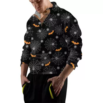 Мужские костюмы на Хэллоуин, мужская толстовка с рисунком и страшным V-образным вырезом, Уличная Повседневная мужская Толстовка размера плюс, толстовка в стиле One Industries