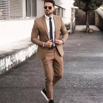 Мужские костюмы в новом стиле, модель куртка со средневековым рисунком + брюки, костюм из двух предметов