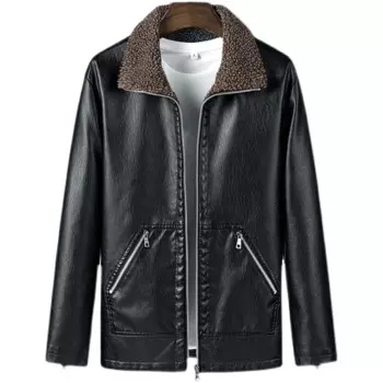 Мужские кожаные куртки, мотоциклетная байкерская куртка из искусственной кожи, мужское бархатное повседневное пальто, теплая брендовая мужская куртка, ветрозащитная верхняя одежда, пальто
