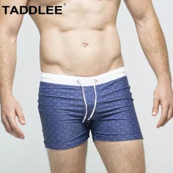 Мужские купальники Taddlee, купальники с квадратным вырезом, сексуальные плавки, бикини, трусы, шорты