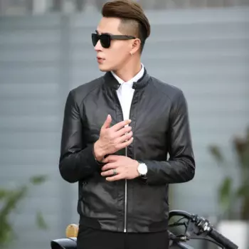 Мужские Куртки из искусственной кожи высокого качества, мужские пальто, облегающая верхняя одежда из высококачественной искусственной кожи, мужская деловая зимняя куртка из искусственной кожи