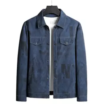 Мужские куртки на весну и осень, мужская куртка с принтом в стиле сафари, мужская повседневная верхняя одежда, мужская куртка 5XL