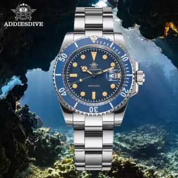 Мужские кварцевые часы для дайвинга, 41 мм, 200 м