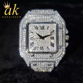 Мужские кварцевые часы с большим циферблатом Aokaishen