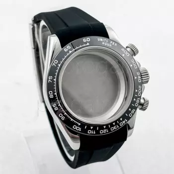 Мужские кварцевые часы с хронографом, ремешок из нержавеющей стали, 39 мм