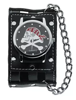 Мужские кварцевые часы с ремешком на цепочке, 40 мм