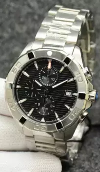 Мужские кварцевые наручные часы с хронографом, 44 мм