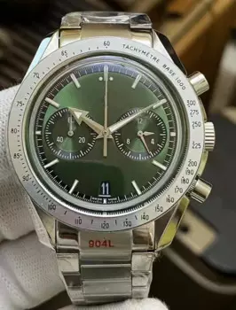 Мужские кварцевые наручные часы с хронографом, 44 мм