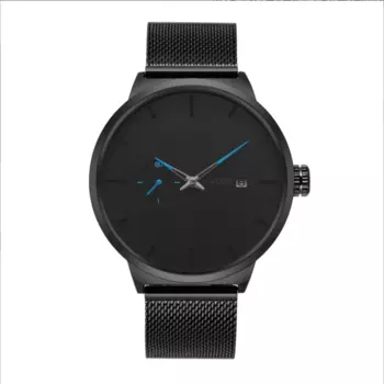 Мужские кварцевые наручные часы с календарем