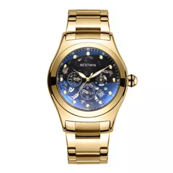 Мужские кварцевые наручные часы с ремешком из нержавеющей стали