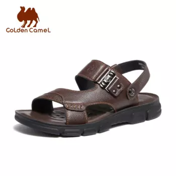 Мужские летние сандалии GOLDEN CAMEL, обувь из воловьей кожи с мягкой подошвой, деловые сандалии для папы для мужчин, тапочки, обувь для мужчин