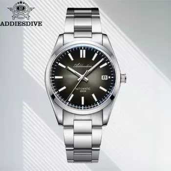 Мужские механические часы ADDIESDIVE 39 мм градиентный циферблат Sappire из нержавеющей стали 100 м водонепроницаемые наручные часы AD2071Reloj Hombre