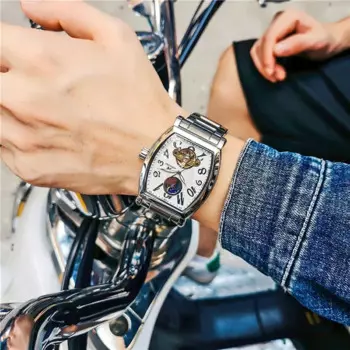 Мужские механические часы AOKULASIC люксового бренда, повседневные деловые автоматические часы в стиле ретро, мужские часы, мужские часы