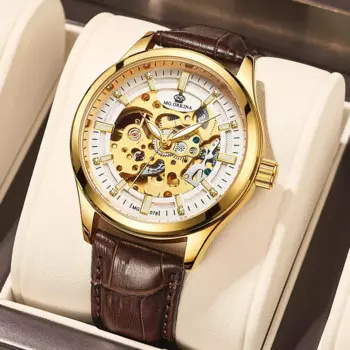 Мужские механические часы MG.ORKINA, полностью автоматические пустые водонепроницаемые спортивные часы для студентов