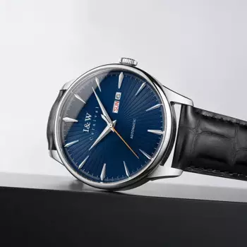 Мужские механические часы с сапфировым календарем, роскошные повседневные деловые часы MIYOTA 8215