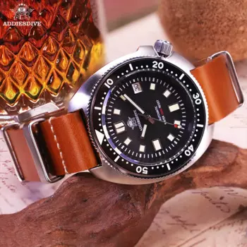 Мужские механические водонепроницаемые часы с сапфировым стеклом