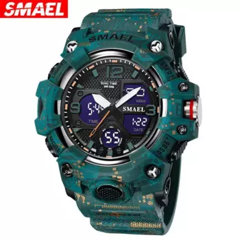 Мужские многофункциональные водонепроницаемые электронные часы Smael