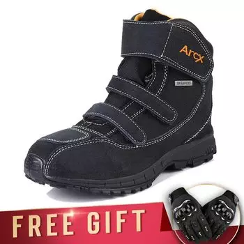 Мужские мотоциклетные ботинки, водонепроницаемые ботинки с мягкой подкладкой для мотоциклистов, мотоциклетное оборудование, ботинки для эндуро для мотокросса, моторные лодки, обувь ARCX