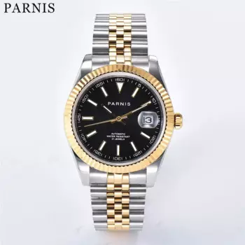 Мужские наручные часы Parnis, японские автоматические светящиеся маркеры Miyota 39,5, 8215 мм