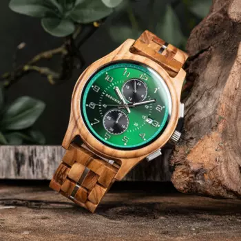 Мужские наручные часы с хронографом и календарем