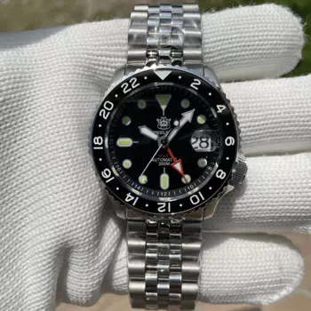 Мужские наручные часы STEELDIVE SD1994 NH34, полностью автоматические механические часы с разноцветным циферблатом, водонепроницаемые швейцарские светящиеся часы 200 м