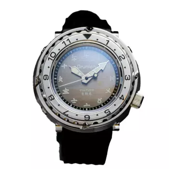 Мужские наручные часы-водостойкие, 47 мм, с сапфиром