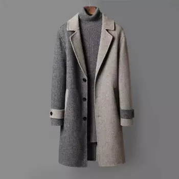 Мужские пальто Корейские отзывы Много мужских шерстяных и смесовых курток одинакового цвета Высокое качество Эстетический стильный Новый Джокер Повседневный Y2k