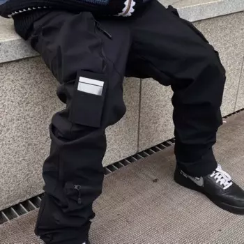 Мужские повседневные брюки с карманами, Y2k