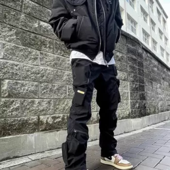 Мужские повседневные брюки с карманами, Y2k