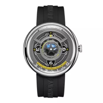 Мужские Роскошные часы Mark fairкит, винтажные часы, концептуальный циферблат, кварцевые наручные часы с резиновым ремешком