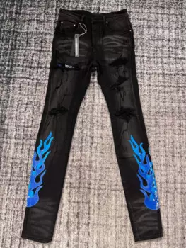 Мужские синие джинсы скинни со скидкой