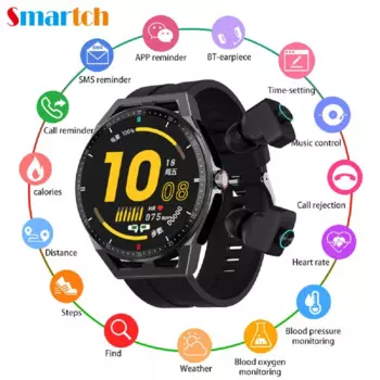 Мужские Смарт-часы с гарнитурой, 2 в 1