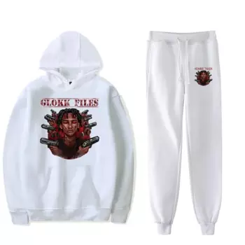 Мужские спортивные комплекты Glokk40Spaz Merch, повседневный спортивный костюм, комплект из двух предметов, Толстовка и спортивные штаны, спортивный костюм
