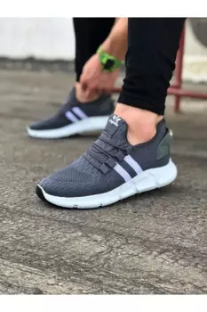 Мужские спортивные кроссовки без шнуровки, из искусственной кожи